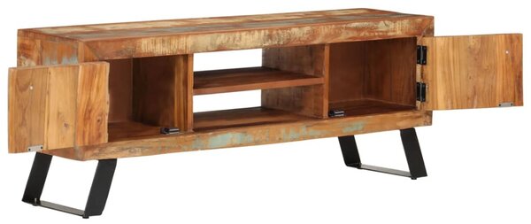 Tömör újrahasznosított fa TV-szekrény 112 x 30 x 45 cm