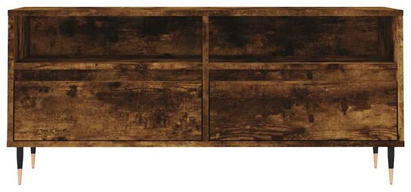 Füstös tölgy színű szerelt fa TV-szekrény 100x34,5x44,5 cm