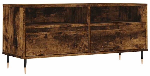 Füstös tölgy színű szerelt fa TV-szekrény 100x34,5x44,5 cm