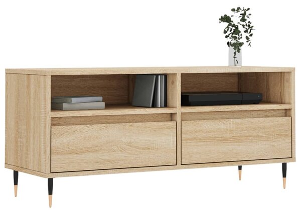 Sonoma tölgyszínű szerelt fa TV-szekrény 100x34,5x44,5 cm