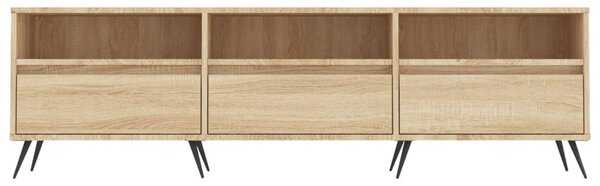 Sonoma tölgy színű szerelt fa fali TV-szekrény 150x30x44,5 cm