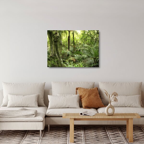 Trópusi esőerdő kép (üvegen) (70x50 cm)