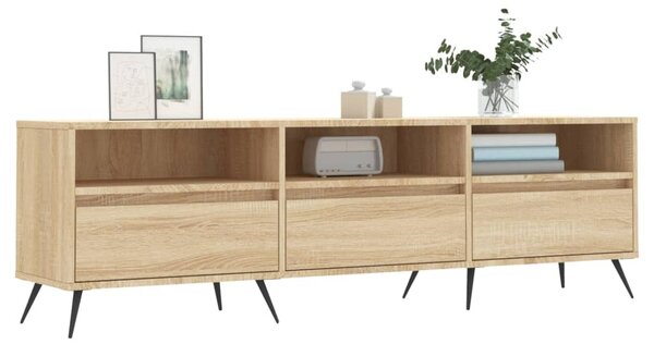 Sonoma tölgy színű szerelt fa fali TV-szekrény 150x30x44,5 cm