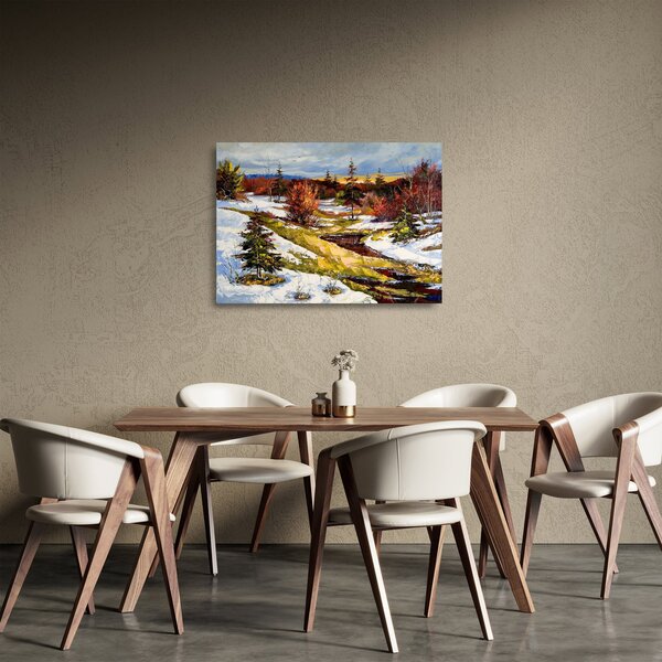 Kép - A tavasz érkezése (üvegen) (70x50 cm)