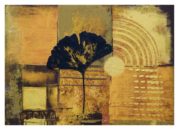 Kép - Ginkgo levél (üvegen) (70x50 cm)