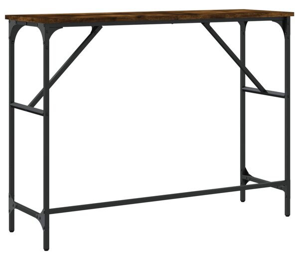 Füstös tölgy színű szerelt fa tálalóasztal 100x32x75 cm