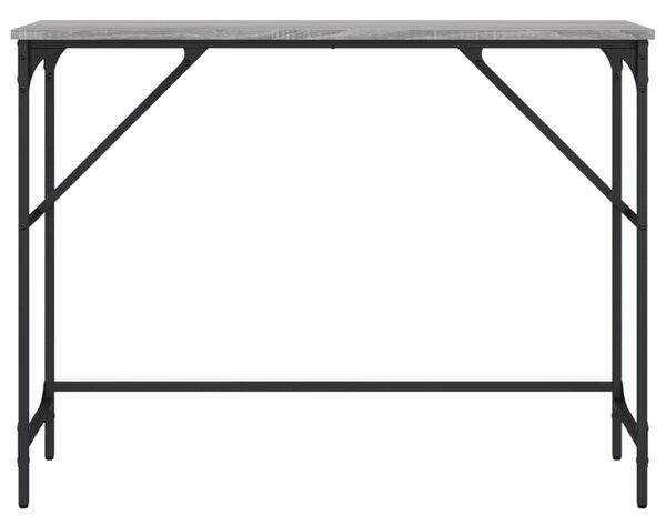 Szürke sonoma színű szerelt fa tálalóasztal 100x32x75 cm