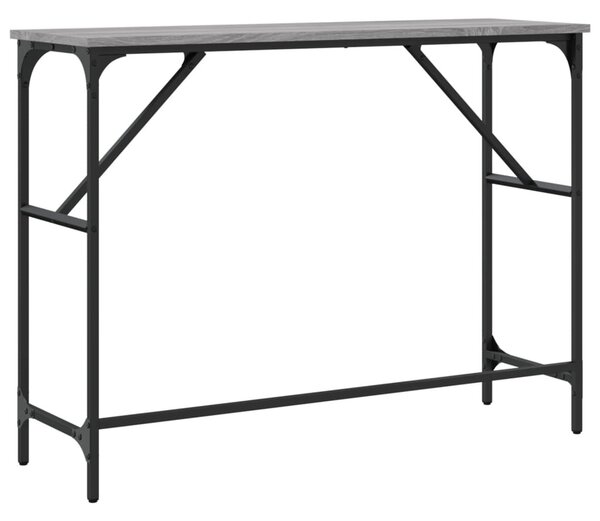 Szürke sonoma színű szerelt fa tálalóasztal 100x32x75 cm
