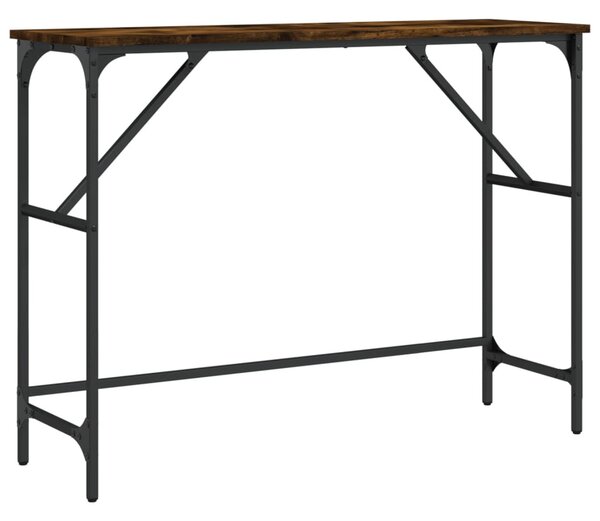 Füstös tölgy színű szerelt fa tálalóasztal 100x32x75 cm