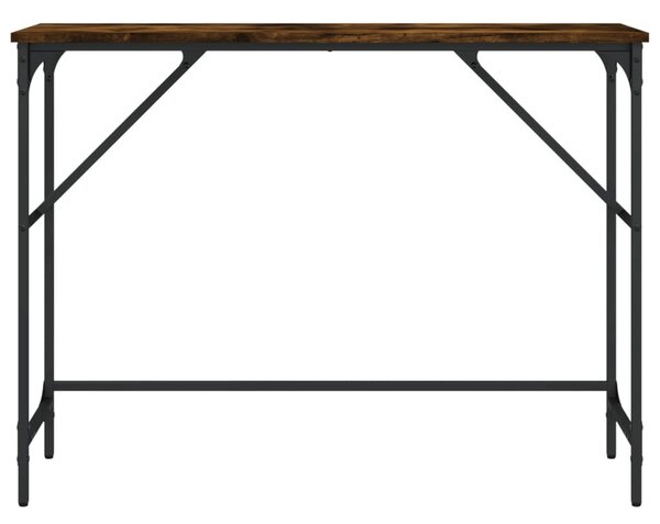 Füstös tölgy színű szerelt fa tálalóasztal 100x32x75 cm