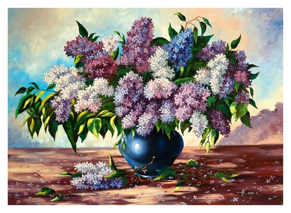 Kép - Orgován csokor (üvegen) (70x50 cm)