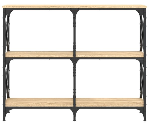 Sonoma tölgy színű szerelt fa dohányzóasztal 100 x 28 x 80,5 cm