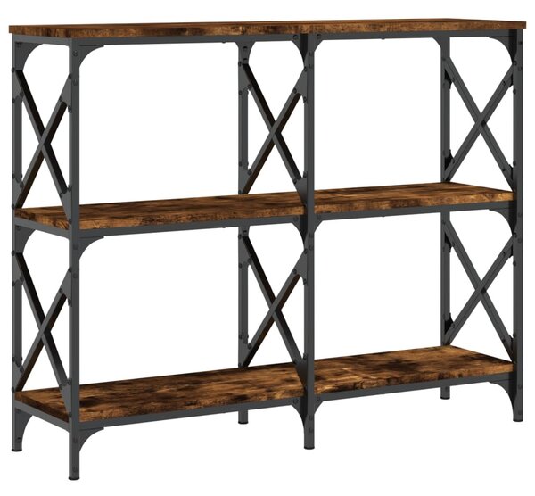 Füstös tölgy színű szerelt fa tálalóasztal 100 x 28 x 80,5 cm