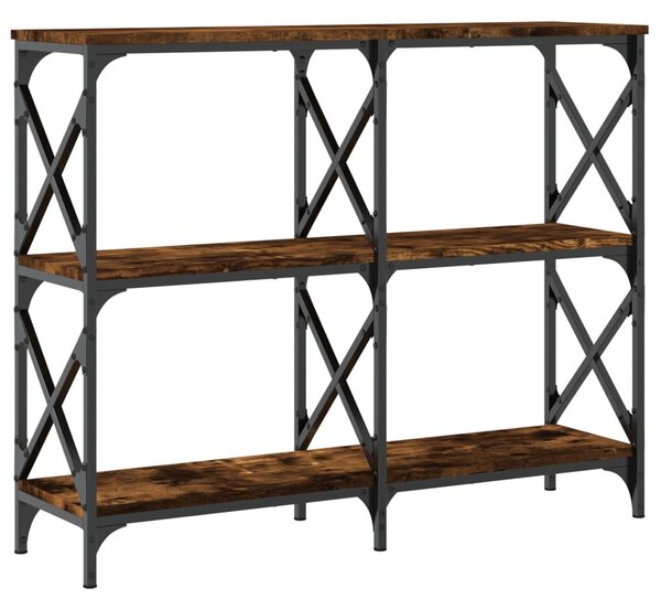 Füstös tölgy színű szerelt fa tálalóasztal 100 x 28 x 80,5 cm