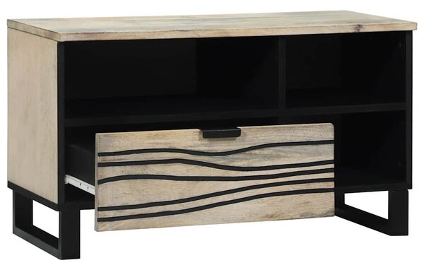 TV egységek fiókkal Fehér 80 x 33 x 46 cm Faanyag