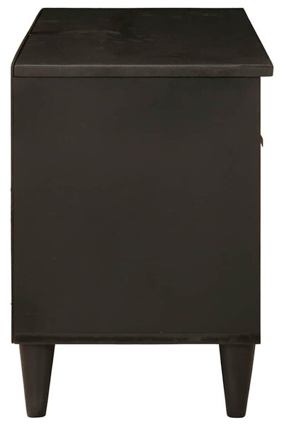 TV szekrény Fekete és Arany 80 x 33 x 46 cm Szerelt Fa