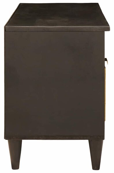 TV szekrény Fekete és Arany 100 x 33 x 46 cm Szerelt Fa