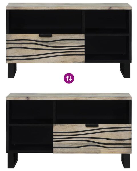 TV egységek fiókkal Fehér 80 x 33 x 46 cm Faanyag