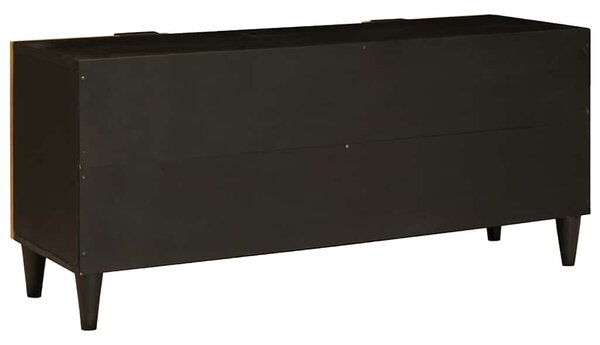 TV szekrény Fekete és Arany 105 x 33 x 46 cm Szerelt Fa
