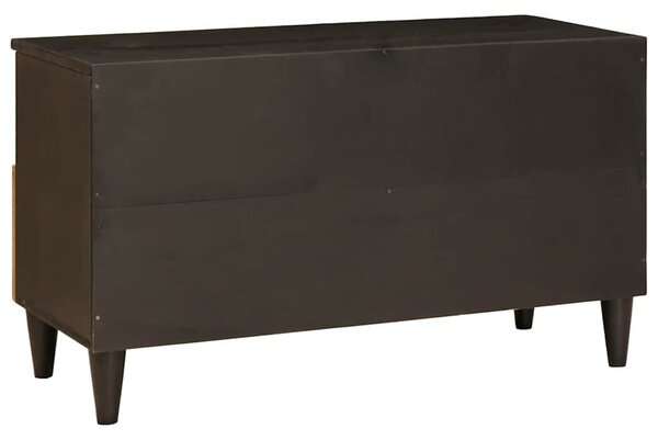 TV szekrény Fekete és Arany 80 x 33 x 46 cm Szerelt Fa