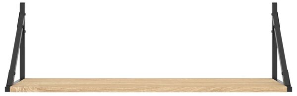 2 db sonoma tölgyfa fali polc 80 x 25 x 25,5 cm