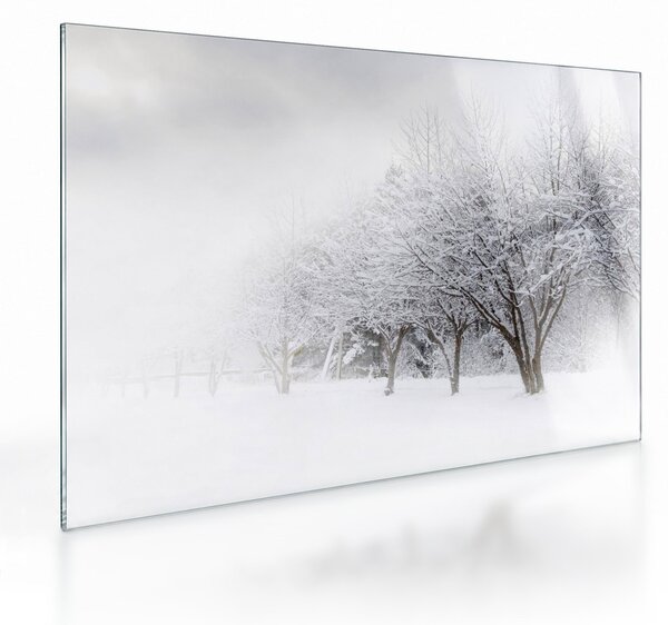 Kép - tél sikátor (üvegen) (70x50 cm)