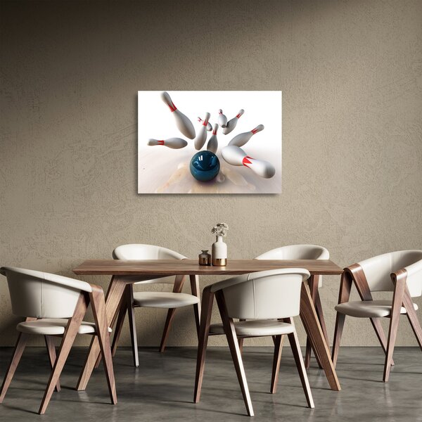 Kép - bowling (üvegen) (70x50 cm)