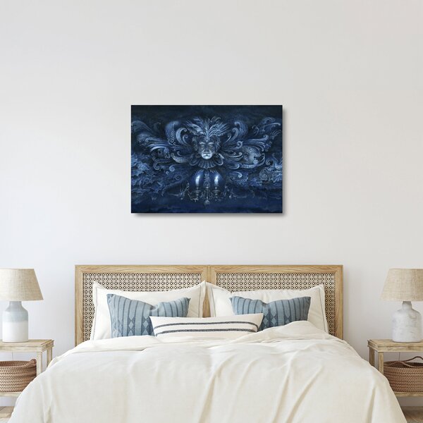 Kép - sötét barokk (üvegen) (70x50 cm)
