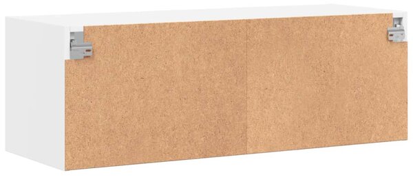Fehér faliszekrény üvegajtókkal 102 x 37 x 35 cm