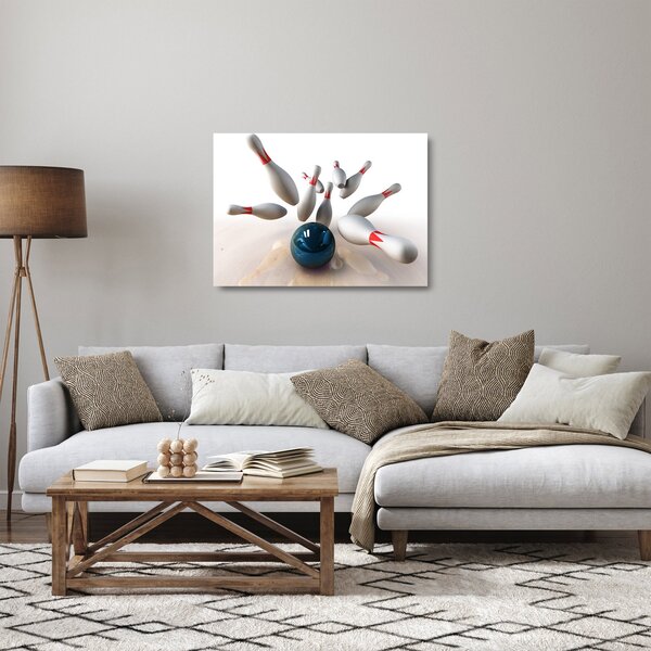 Kép - bowling (üvegen) (70x50 cm)
