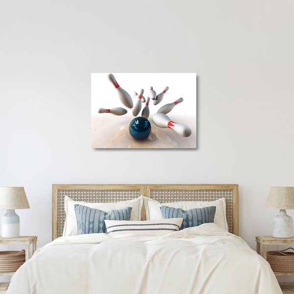 Kép - bowling (üvegen) (70x50 cm)