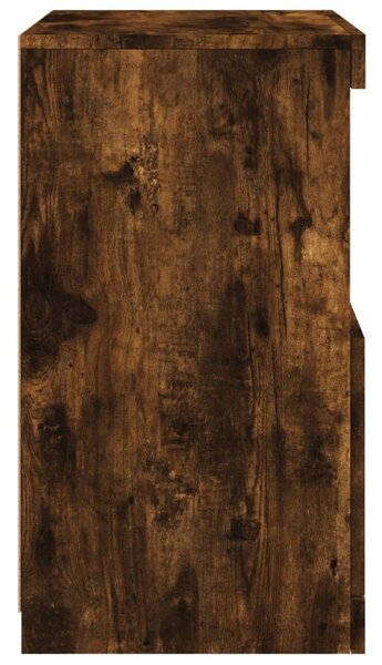 Füstös tölgy színű tálalószekrény LED-ekkel 41 x 37 x 67 cm