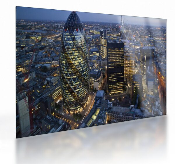 Kép - London esti panorámája (üvegen) (70x50 cm)
