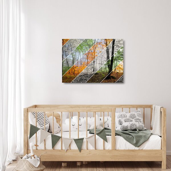 Kép - Változó évszakok (üvegen) (70x50 cm)