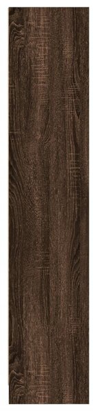 Barna tölgy színű szerelt fa könyvszekrény 57x28,5x107,5 cm