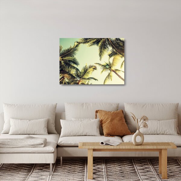 Kép kókuszpálmával (üvegen) (70x50 cm)