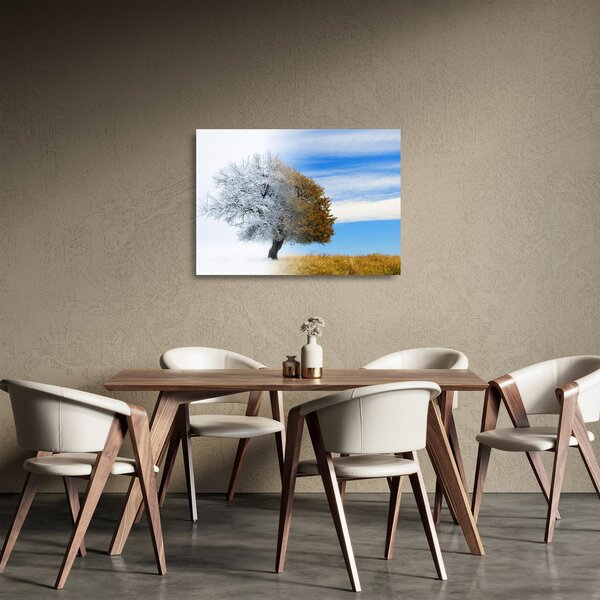 Kép - Évszakváltás (üvegen) (70x50 cm)