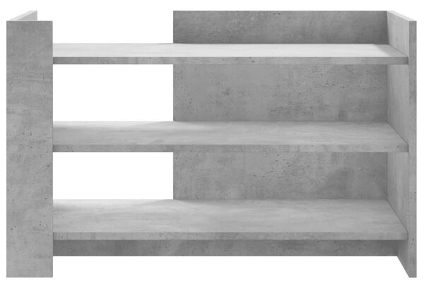 Betonszürke szerelt fa dohányzóasztal 80 x 50 x 50 cm