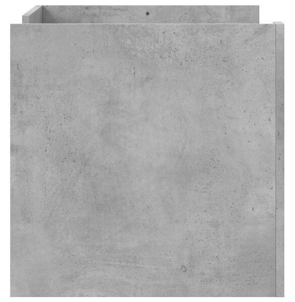 Betonszürke szerelt fa dohányzóasztal 80 x 50 x 50 cm