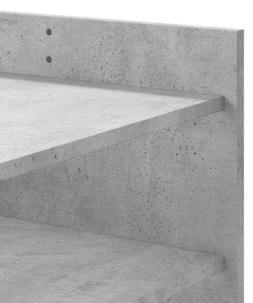 Betonszürke szerelt fa dohányzóasztal 80 x 50 x 50 cm