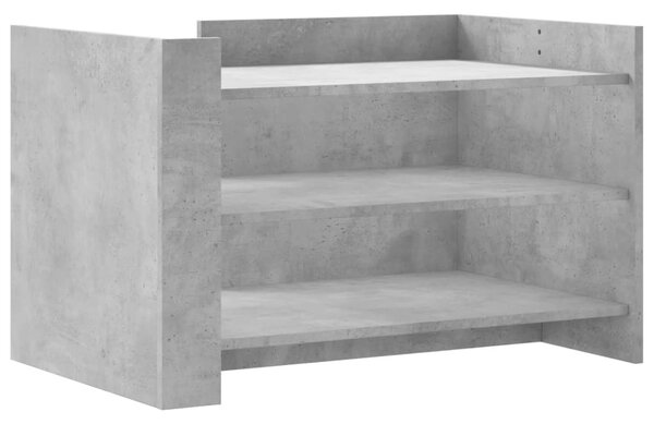 Betonszürke szerelt fa dohányzóasztal 80 x 50 x 50 cm
