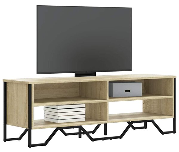 Sonoma tölgy színű szerelt fa TV-szekrény 122 x 34 x 41 cm