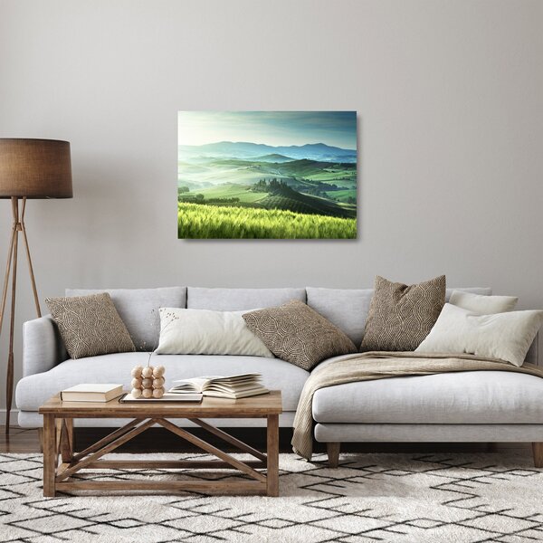 Kép - Toszkána, Olaszország (üvegen) (70x50 cm)