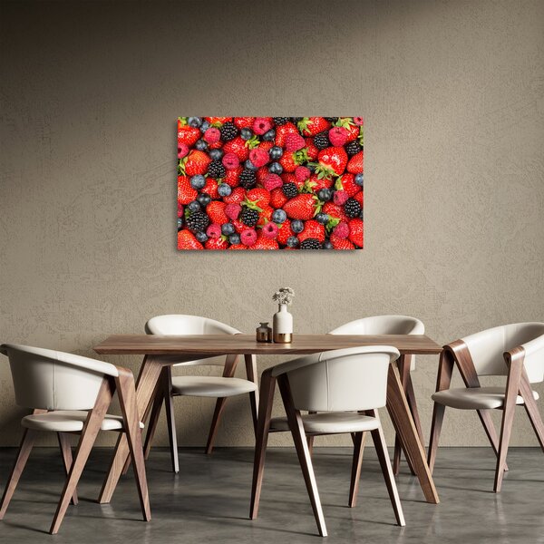 Kép - gyümölcs rakomány (üvegen) (70x50 cm)