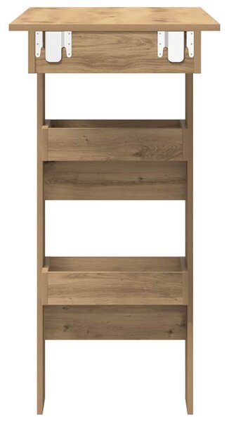 Fali bárasztal Artisan tölgy 102x45x103,5 cm Gépelt fa