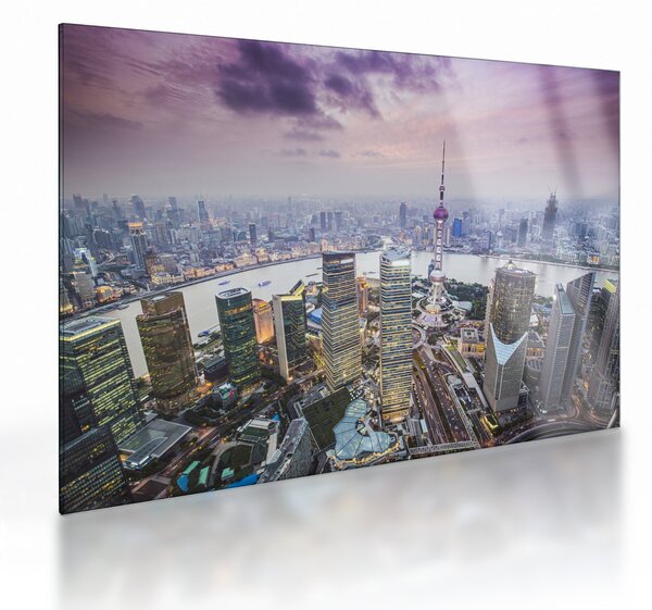 Kép - Shanghai, Kína (üvegen) (70x50 cm)