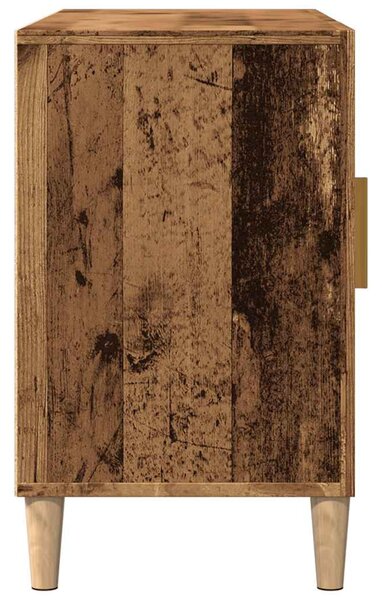 Antik fa színű szerelt fa tálalószekrény 100 x 36 x 60 cm