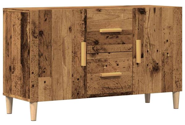 Antik fa színű szerelt fa tálalószekrény 100 x 36 x 60 cm