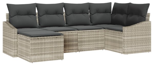 Kert étkező szett párnával tárolóval 6 pcs Világosszürke