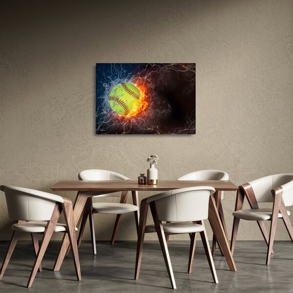 Kép - teniszlabda (üvegen) (70x50 cm)